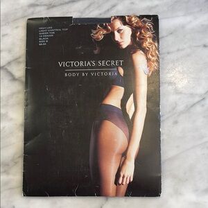 Vintage Victoria's Secret Black High Leg Control Top